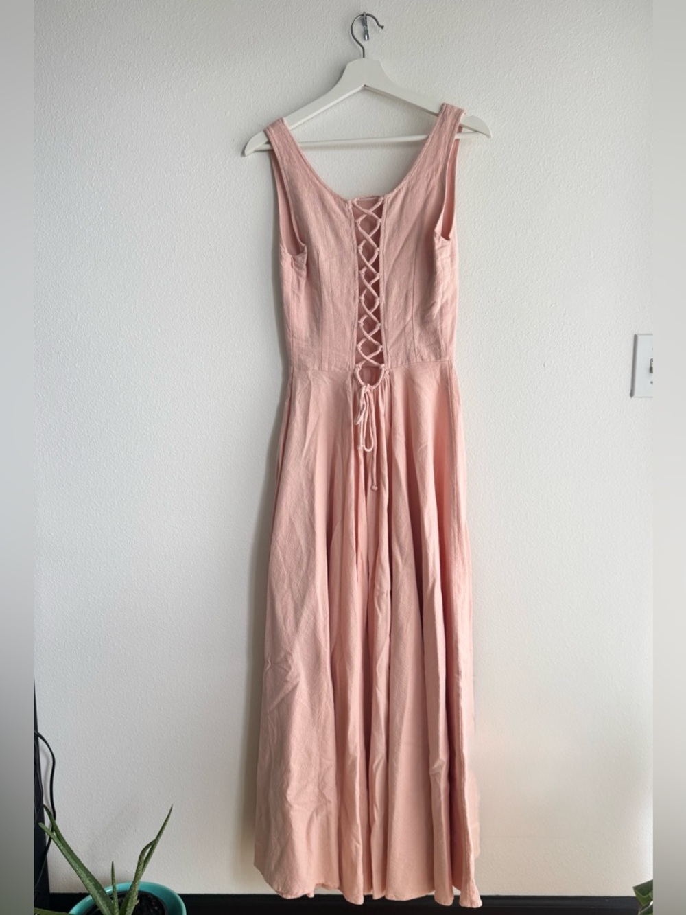 Aya sacred wear Lace-Up Back Maxi Dress - Picture 3 of 7